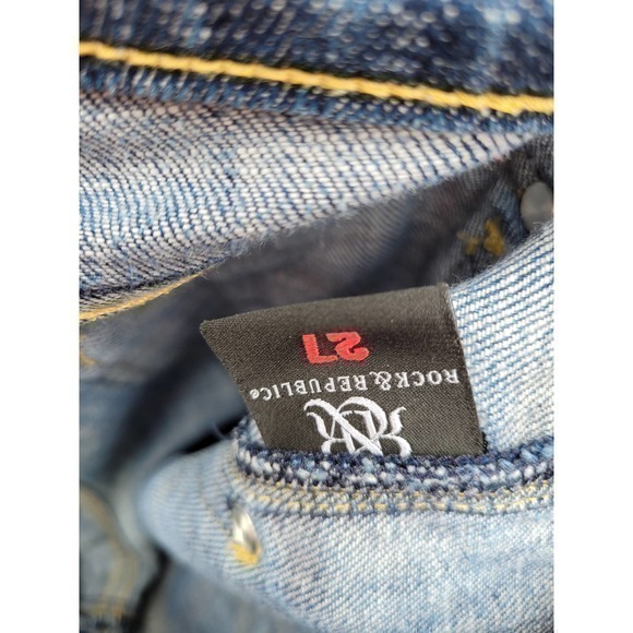 HP Rock and Republic Flap Button Back Pocket Embellished Denim‎ Bootcut Jeans - Picture 5 of 16